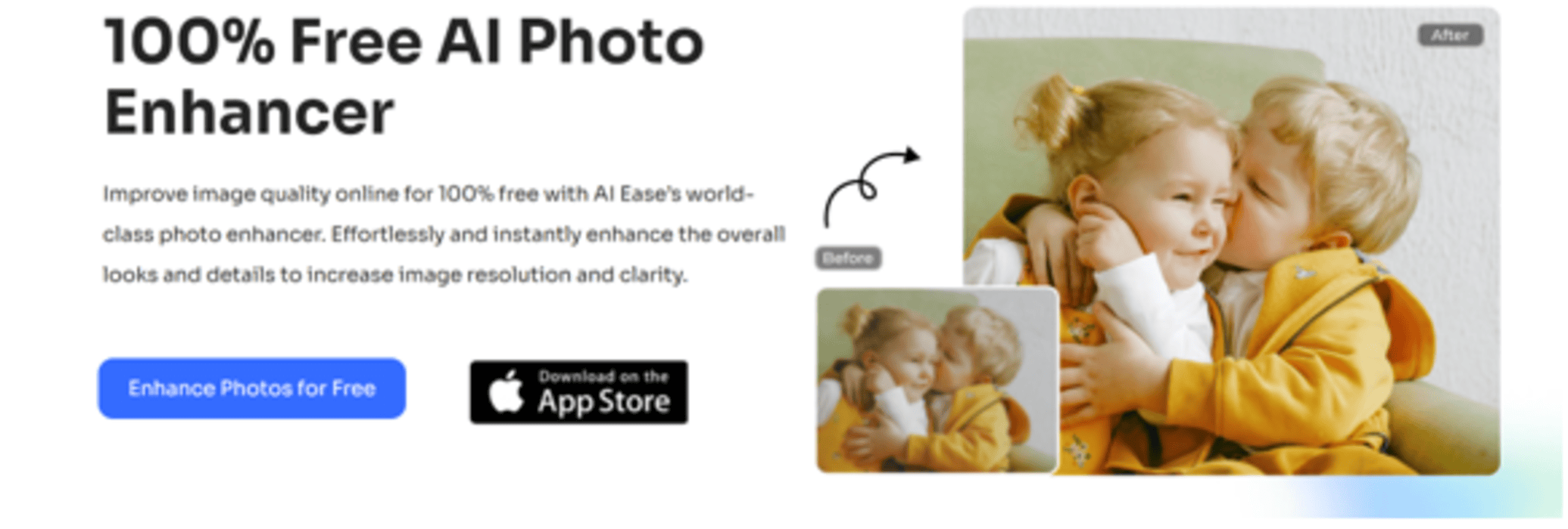 Revolutionize Your Photos with AI Ease: The 100% Free AI Photo Enhancer.